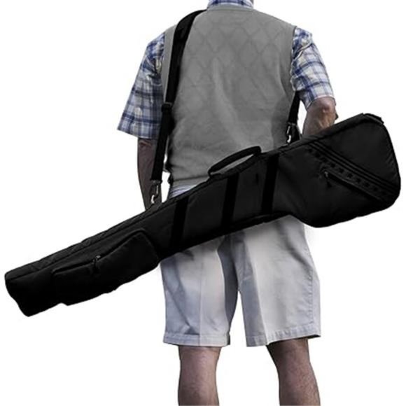 Small Golf Bags, Light Multi-Colour, Sunday Golf Carry Bag Foldable - Picture 7 of 7